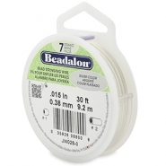Beadalon stringing wire 7 strand 0.38mm Argenté