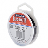 Beadalon Elastic Stringing Wire 0.8mm 5 metre Noir