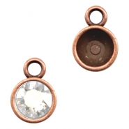 Apprêts en métal TQ serti 1 anneau pour chaton SS39 cuivre (sans nickel)