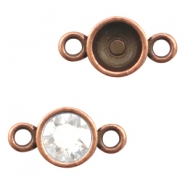 Apprêts en métal TQ serti 2 anneaux pour chaton SS39 cuivre (sans nickel)