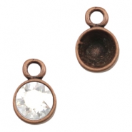 Apprêts en métal TQ serti 1 anneau pour chaton SS39 cuivre (sans nickel)