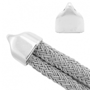 Embouts en métal DQ Argenté antique (sans nickel)