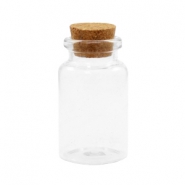 Mini-flacons de v&oelig;ux avec bouchon de li&egrave;ge 5x3cm Transparent