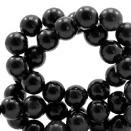 Pierres semi-précieuses 8mm Anthracite foncé-noir