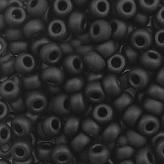 Perles de rocailles Miyuki 6/0 Matte black 6-401f