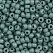 Perles de rocailles Miyuki 8/0 Duracoat opaque eucalyptus green 8-4481