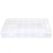 Présentoir bijoux boîte de rangement 28 cases transparent
