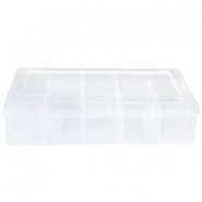 Présentoir bijoux boîte de rangement 15 cases transparent