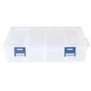 Présentoir bijoux boîte de rangement 8 cases transparent