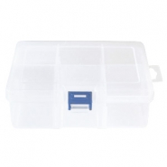 Présentoir bijoux boîte de rangement 6 cases transparent