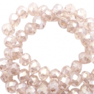 Perles à facettes 3x2mm disque Champagne