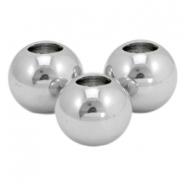Perles en acier inox 5mm argenté (inox)