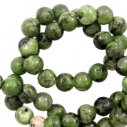 Pierres naturelles Jaspe Dalmatien 8mm Vert forêt