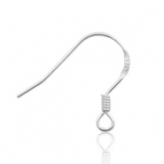 Argent 925 apprêts boucles d'oreilles crochets Argent