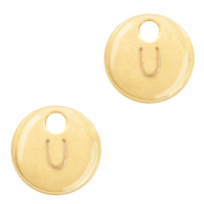 Breloques en métal Basic Quality lettre U Doré (sans nickel)