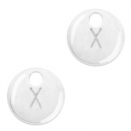 Breloques en métal Basic Quality lettre X Argenté antique (sans nickel)
