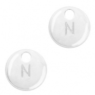 Breloques en métal Basic Quality lettre N Argenté antique (sans nickel)