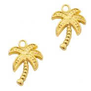 Breloques en métal Basic Quality palmier Doré (sans nickel)