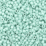 Perles Miyuki délicas 11/0 Duracoat opaque dyed mint aqua blue DB-2356