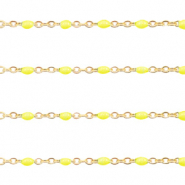 Apprêts en acier inox chaîne maille jaseron 1mm Jaune-doré