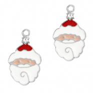 Breloques en métal Basic Quality père Noël Argenté-blanc