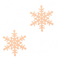 Pendentifs bohèmes flocon de neige Doré rose