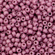Perles de rocailles Miyuki 8/0 Duracoat opaque hydrangea purple 8-4487
