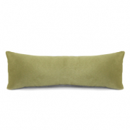 Présentoir bijoux coussin velours doux Vert olive vintage