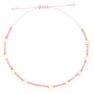 Bracelets tendance Miyuki + perles Rose