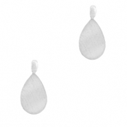 Breloques en acier inox goutte Argenté