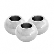 Perles en acier Inox 4mm Argenté