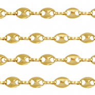 Apprêts en acier inox chaîne maille jaseron maille marine Doré