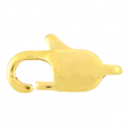 Apprêts en acier inox fermoir mousqueton 9mm Doré