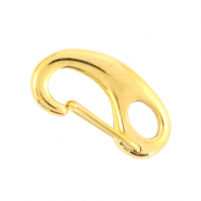 Appr&ecirc;ts en acier inox fermoir mousqueton 16mm Dor&eacute;