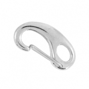 Apprêts en acier inox fermoir mousqueton 16mm Argenté