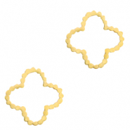 Breloques en acier inox connecteur fleur Doré