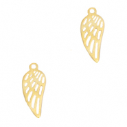 Breloques en acier inox aile d'ange Doré