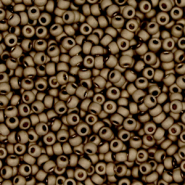 Perles de rocailles Miyuki 11/0 Metallic matte dark bronze 11-2006