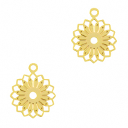 Pendentifs bohèmes fleur Doré