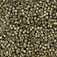 Perles Miyuki délicas 11/0 Duracoat galvanized pewter silver DB-1852