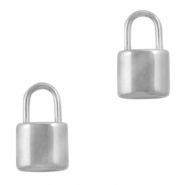 Breloques en acier Inox fermoir Argenté