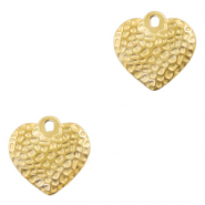 Breloques en acier Inox coeur Doré