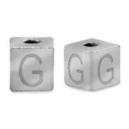 Perles en acier Inox lettre G Argenté
