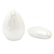 Perles coquillage nacré perles goute Blanc