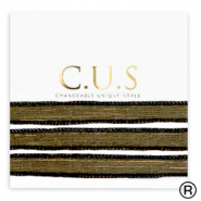 C.U.S® rubans Noir pailleté