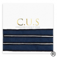 C.U.S® rubans Bleu foncé intense brillant