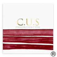 C.U.S® rubans Rose rubis