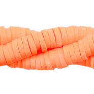 Perles Katsuki Heishi 6mm Orange pêche néon