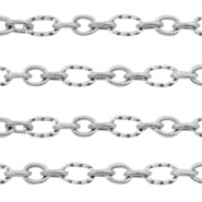 Apprêts en acier inox chaîne maille jaseron maille forçat Argenté