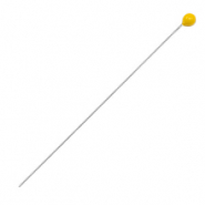 Apprêts en métal DQ clou à tête boule 52mm Argenté antique-jaune tropical (sans nickel)